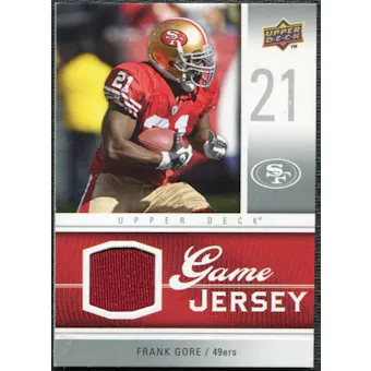 2009 Upper Deck Game Jersey #GJFG Frank Gore