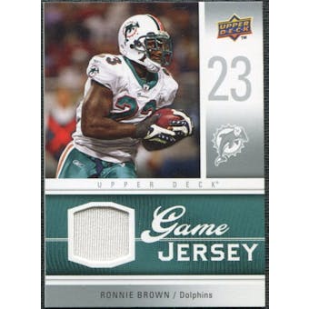 2009 Upper Deck Game Jersey #GJRB Ronnie Brown