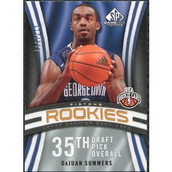 2009/10 Upper Deck SP Game Used #106 DaJuan Summers RC /399