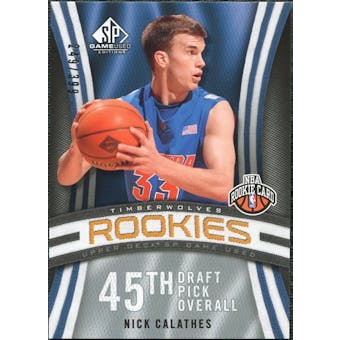 2009/10 Upper Deck SP Game Used #127 Nick Calathes RC /399