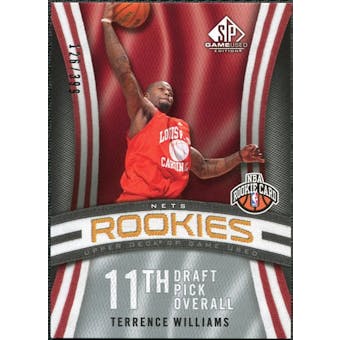 2009/10 Upper Deck SP Game Used #135 Terrence Williams RC /399