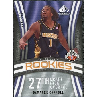 2009/10 Upper Deck SP Game Used #141 DeMarre Carroll RC /399