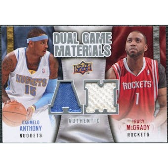 2009/10 Upper Deck Game Materials Dual #DGAT Carmelo Anthony Tracy McGrady