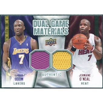 2009/10 Upper Deck Game Materials Dual #DGON Jermaine O'Neal Lamar Odom