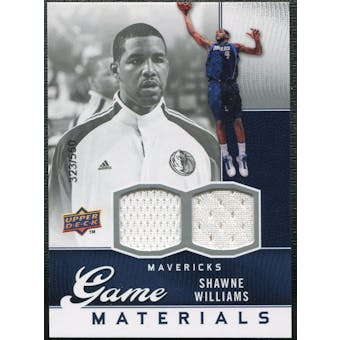 2009/10 Upper Deck Game Materials #GJSW Shawne Williams /550