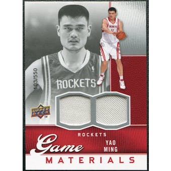 2009/10 Upper Deck Game Materials #GJYM Yao Ming /550