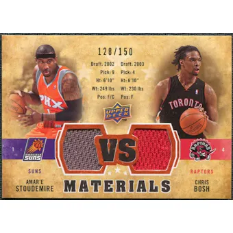 2009/10 Upper Deck VS Dual Materials Bronze #VSAC Amare Stoudemire Chris Bosh /150