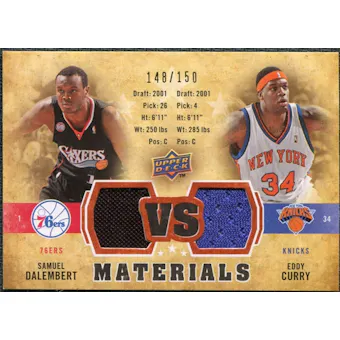 2009/10 Upper Deck VS Dual Materials Bronze #VSCD Eddy Curry Samuel Dalembert /150