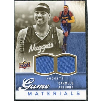 2009/10 Upper Deck Game Materials Gold #GJCA Carmelo Anthony /150
