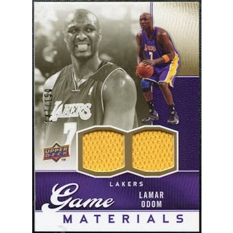 2009/10 Upper Deck Game Materials Gold #GJLO Lamar Odom /150