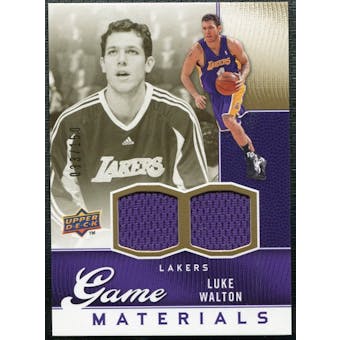 2009/10 Upper Deck Game Materials Gold #GJLU Luke Walton /150