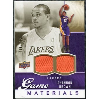 2009/10 Upper Deck Game Materials Gold #GJSB Shannon Brown /150