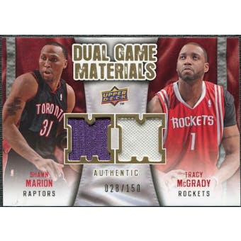 2009/10 Upper Deck Game Materials Dual Gold #DGSM Shawn Marion Tracy McGrady /150