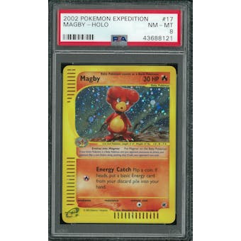 Pokemon Expedition Magby 17/165 PSA 8