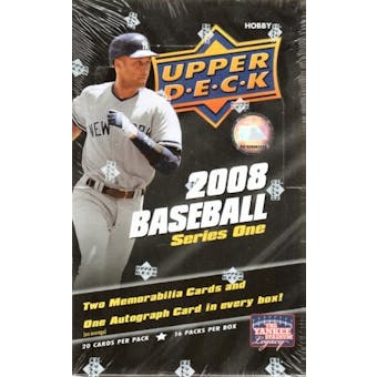 2008 Upper Deck Series 1 Baseball Hobby Box