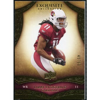 2009 Upper Deck Exquisite Collection #19 Larry Fitzgerald /80