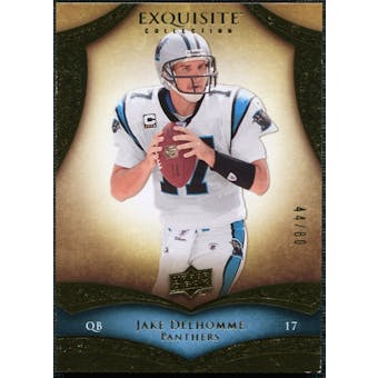 2009 Upper Deck Exquisite Collection #27 Jake Delhomme /80