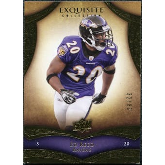 2009 Upper Deck Exquisite Collection #54 Ed Reed /80