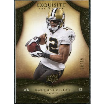 2009 Upper Deck Exquisite Collection #56 Marques Colston /80