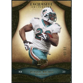 2009 Upper Deck Exquisite Collection #60 Ronnie Brown /80