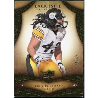 2009 Upper Deck Exquisite Collection #63 Troy Polamalu /80