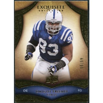 2009 Upper Deck Exquisite Collection #75 Dwight Freeney /80