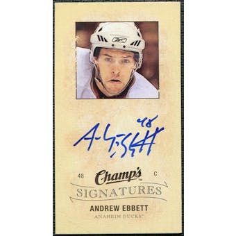 2009/10 Upper Deck Champ's Signatures #CSAE Andrew Ebbett Autograph