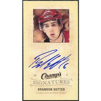 2009/10 Upper Deck Champ's Signatures #CSBS Brandon Sutter Autograph