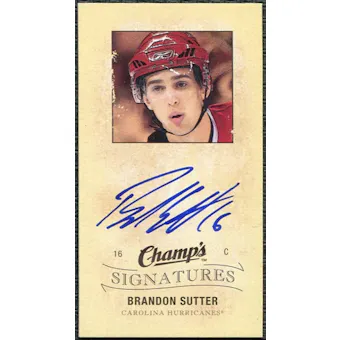 2009/10 Upper Deck Champ's Signatures #CSBS Brandon Sutter Autograph