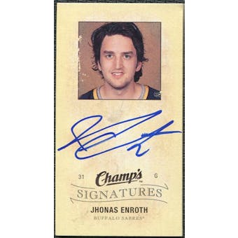 2009/10 Upper Deck Champ's Signatures #CSEN Jhonas Enroth Autograph
