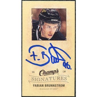 2009/10 Upper Deck Champ's Signatures #CSFA Fabian Brunnstrom Autograph
