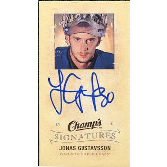 2009/10 Upper Deck Champ's Signatures #CSJG Jonas Gustavsson Autograph