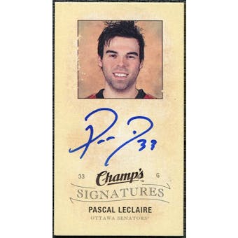 2009/10 Upper Deck Champ's Signatures #CSPL Pascal Leclaire Autograph