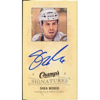 2009/10 Upper Deck Champ's Signatures #CSSW Shea Weber Autograph