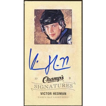 2009/10 Upper Deck Champ's Signatures #CSVH Victor Hedman Autograph