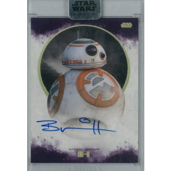 Brian Herring 2017 Topps Star Wars Stellar Signatures BB-8 Autograph #/10 (Reed Buy)