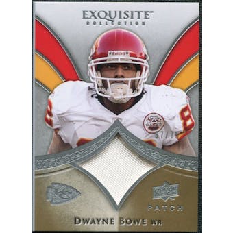 2009 Upper Deck Exquisite Collection Patch #PBO Dwayne Bowe /75