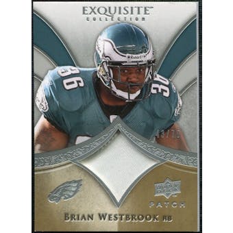 2009 Upper Deck Exquisite Collection Patch #PBW Brian Westbrook /75