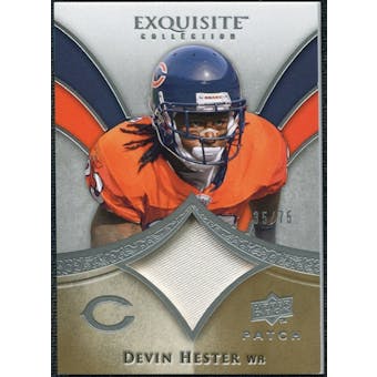 2009 Upper Deck Exquisite Collection Patch #PDH Devin Hester 35/75