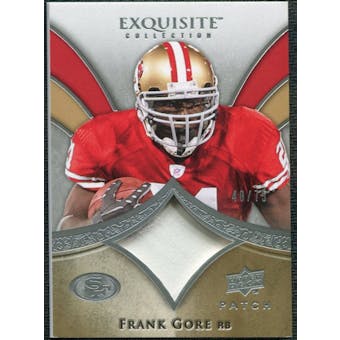 2009 Upper Deck Exquisite Collection Patch #PFG Frank Gore /75