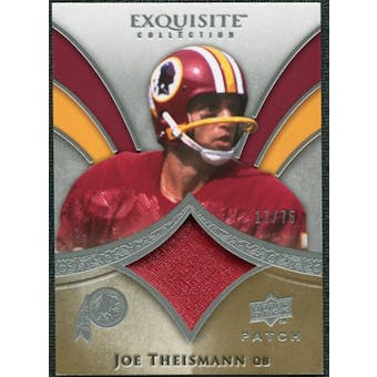 2009 Upper Deck Exquisite Collection Patch #PJT Joe Theismann /75