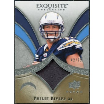 2009 Upper Deck Exquisite Collection Patch #PPL Philip Rivers /75