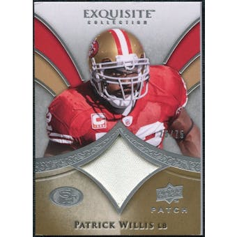 2009 Upper Deck Exquisite Collection Patch #PPW Patrick Willis /75