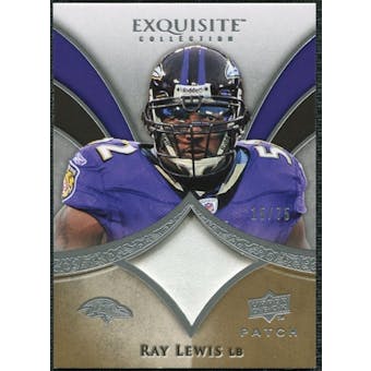2009 Upper Deck Exquisite Collection Patch #PRL Ray Lewis /75