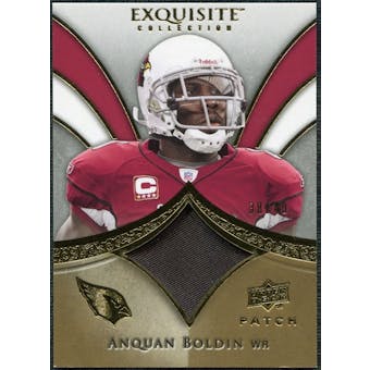 2009 Upper Deck Exquisite Collection Patch Gold #PAB Anquan Boldin /40