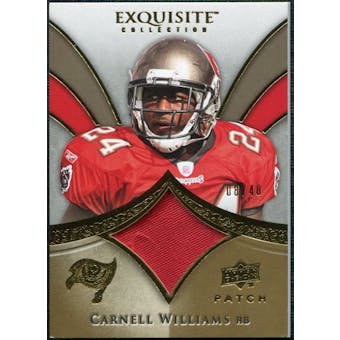 2009 Upper Deck Exquisite Collection Patch Gold #PCW Cadillac Williams /40