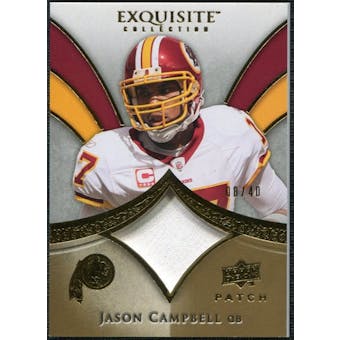 2009 Upper Deck Exquisite Collection Patch Gold #PJC Jason Campbell /40