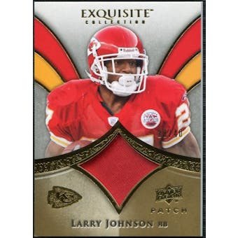 2009 Upper Deck Exquisite Collection Patch Gold #PLJ Larry Johnson /40