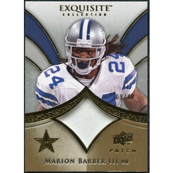 2009 Upper Deck Exquisite Collection Patch Gold #PMB Marion Barber 9/40