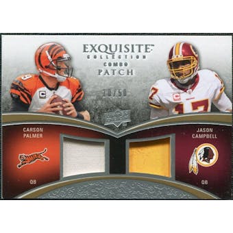2009 Upper Deck Exquisite Collection Patch Combos #PC Carson Palmer Jason Campbell /50
